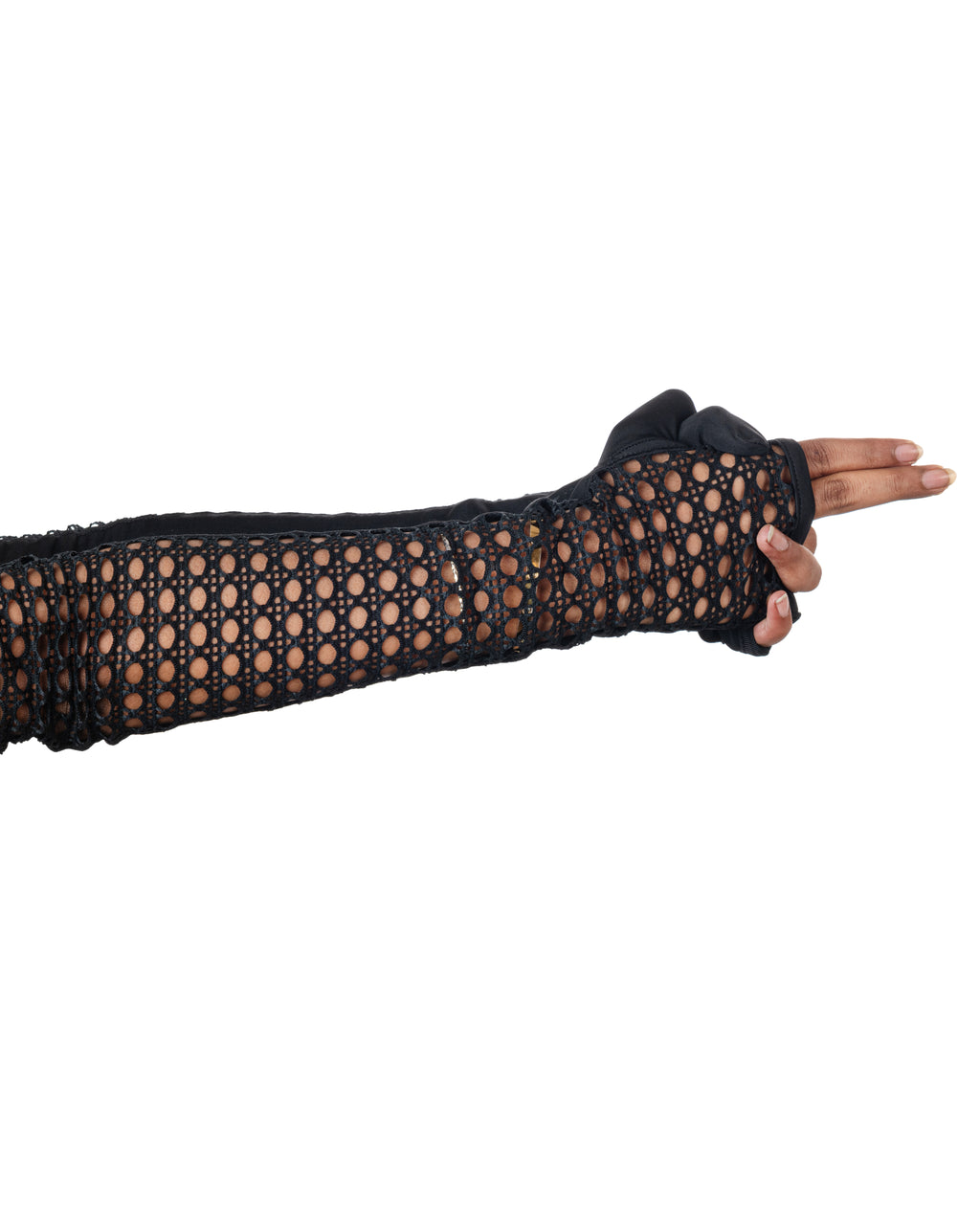 Black Mesh Gloves
