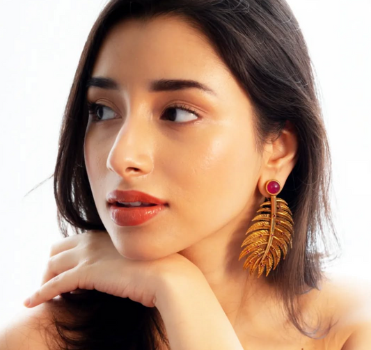 Feather earrings