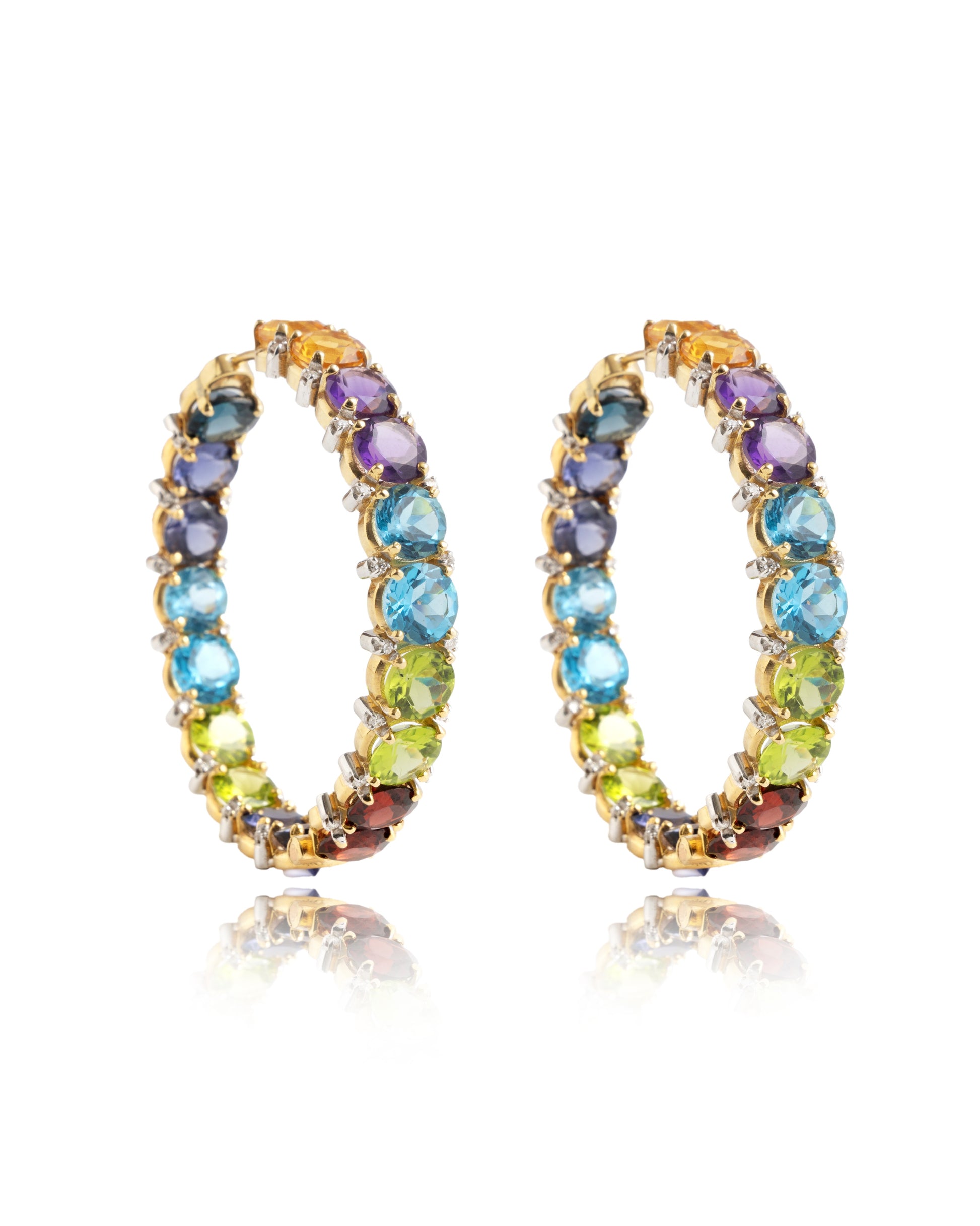 Celestial Spectrum Hoops